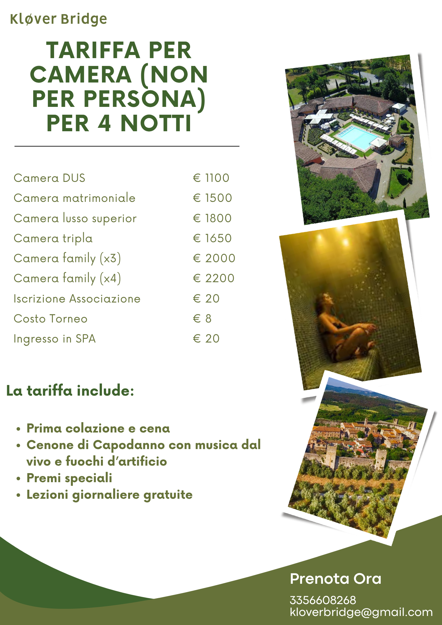 Tariffe bridge clinique Siena